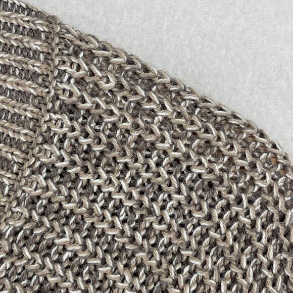 ELLEN TRACY Sweater XL Linda Allard Pullover Cotton Blend Tunic Hi Low Brown VTG - Picture 9 of 14